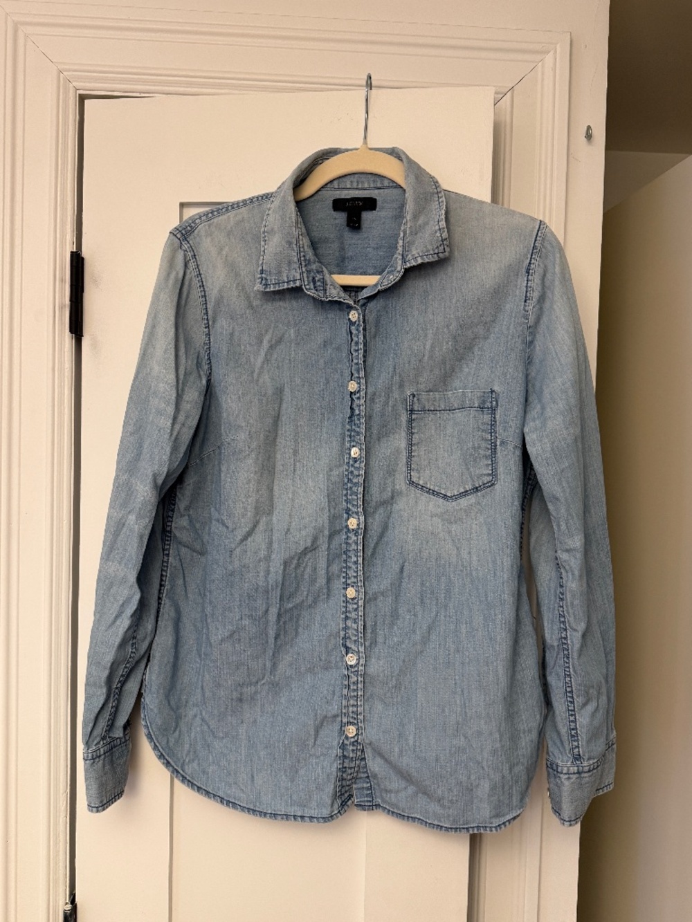 Jcrew Chambray Button Down Shirt Size 10